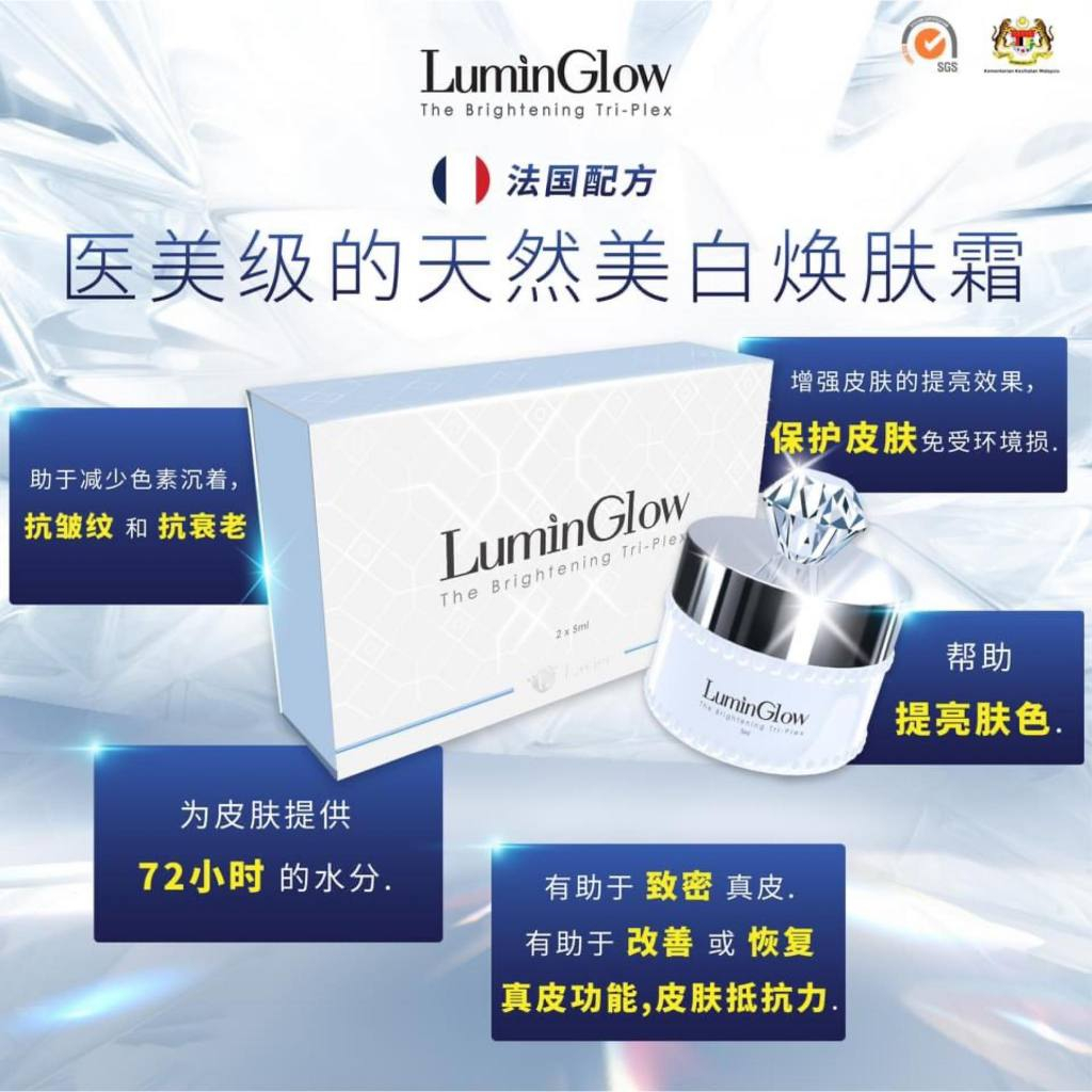 Lavier LuminGlow @比美白天花板Hydroquinone flat二-Lasting果高达 3