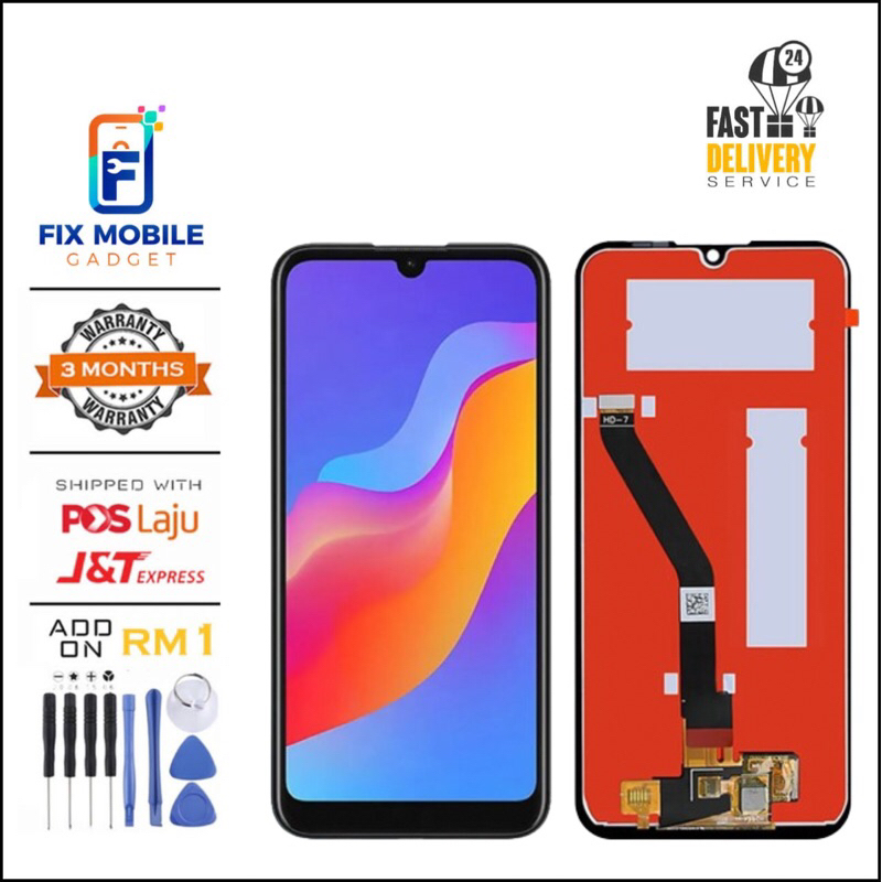 HW Y6 2019 MRD-LX1 Y6 Prime 2019 Honor 8A Y6 2019 หน้าจอสัมผัส LCD