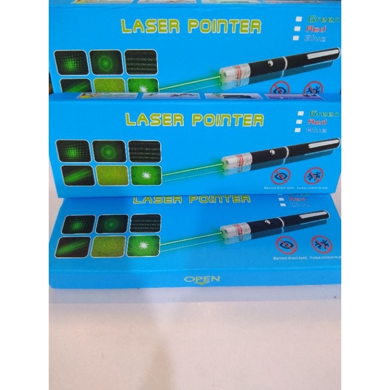 ️POWERFUL GREEN LASER POINTER PEN BEAM LIGHT 5mW LASER POWER 532nm+18650 RECHARGEABLE