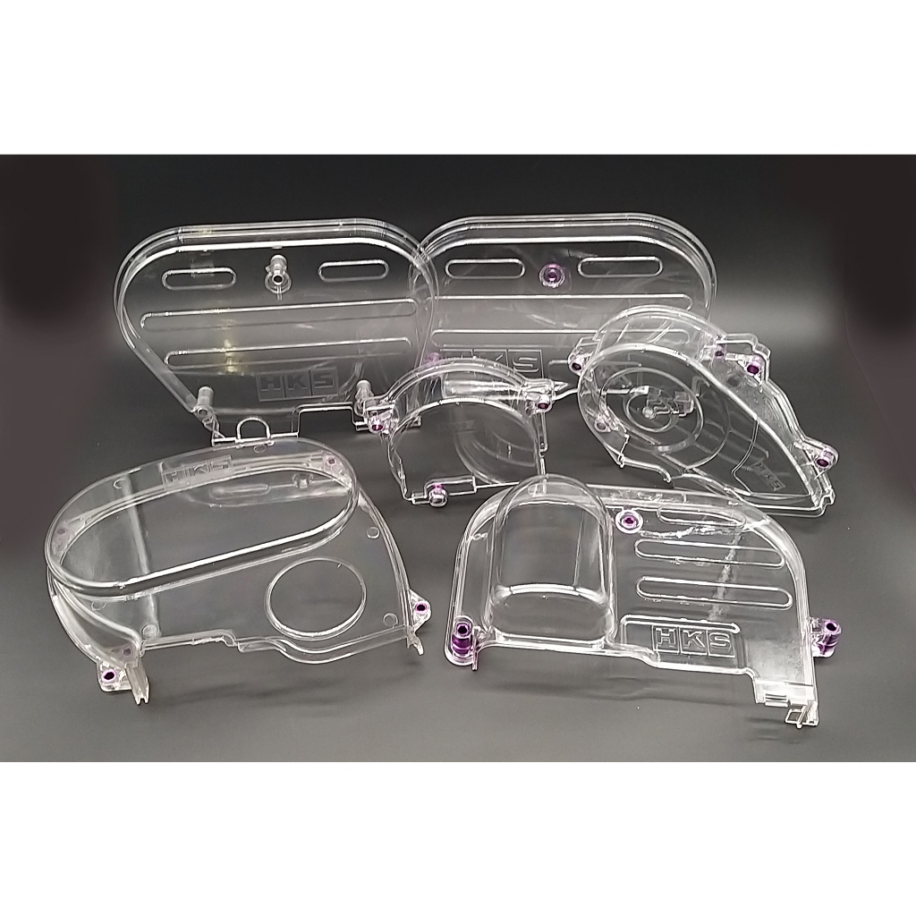 ฝาครอบสายพานไทม์มิ่งใส HKS 4G93 DOHC Campro Wira 4G15 ฝาครอบลูกเบี้ยวโปร่งใส Mitsubishi Lancer 4G92 