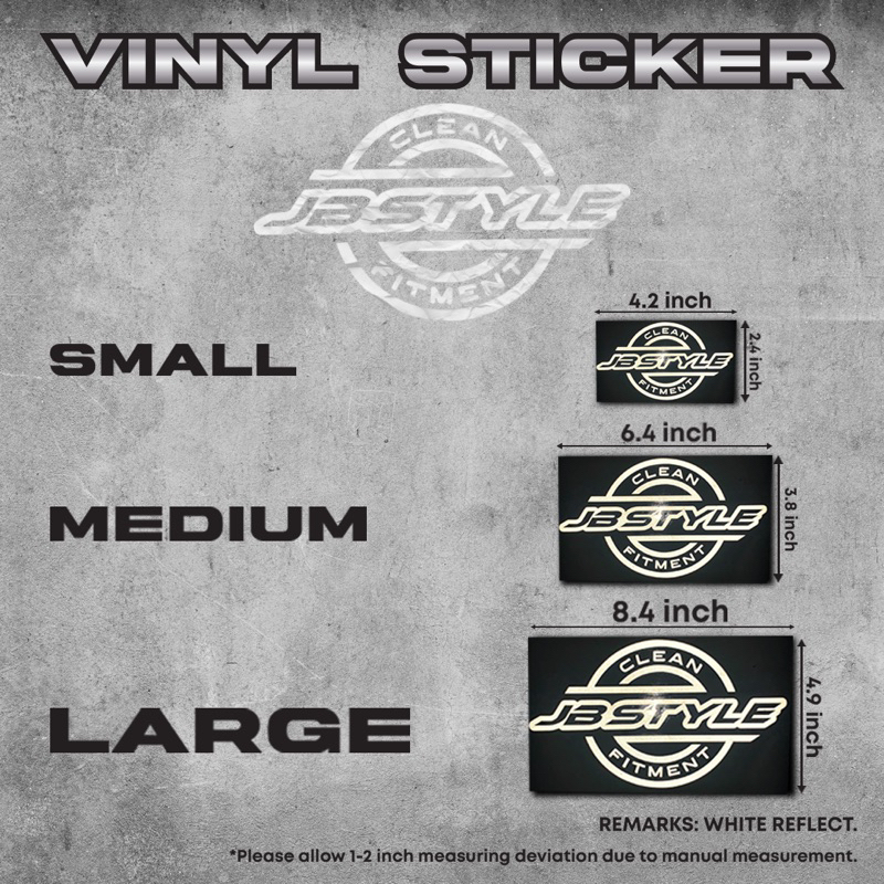 สติ๊กเกอร์ JB Style Clean Fitment