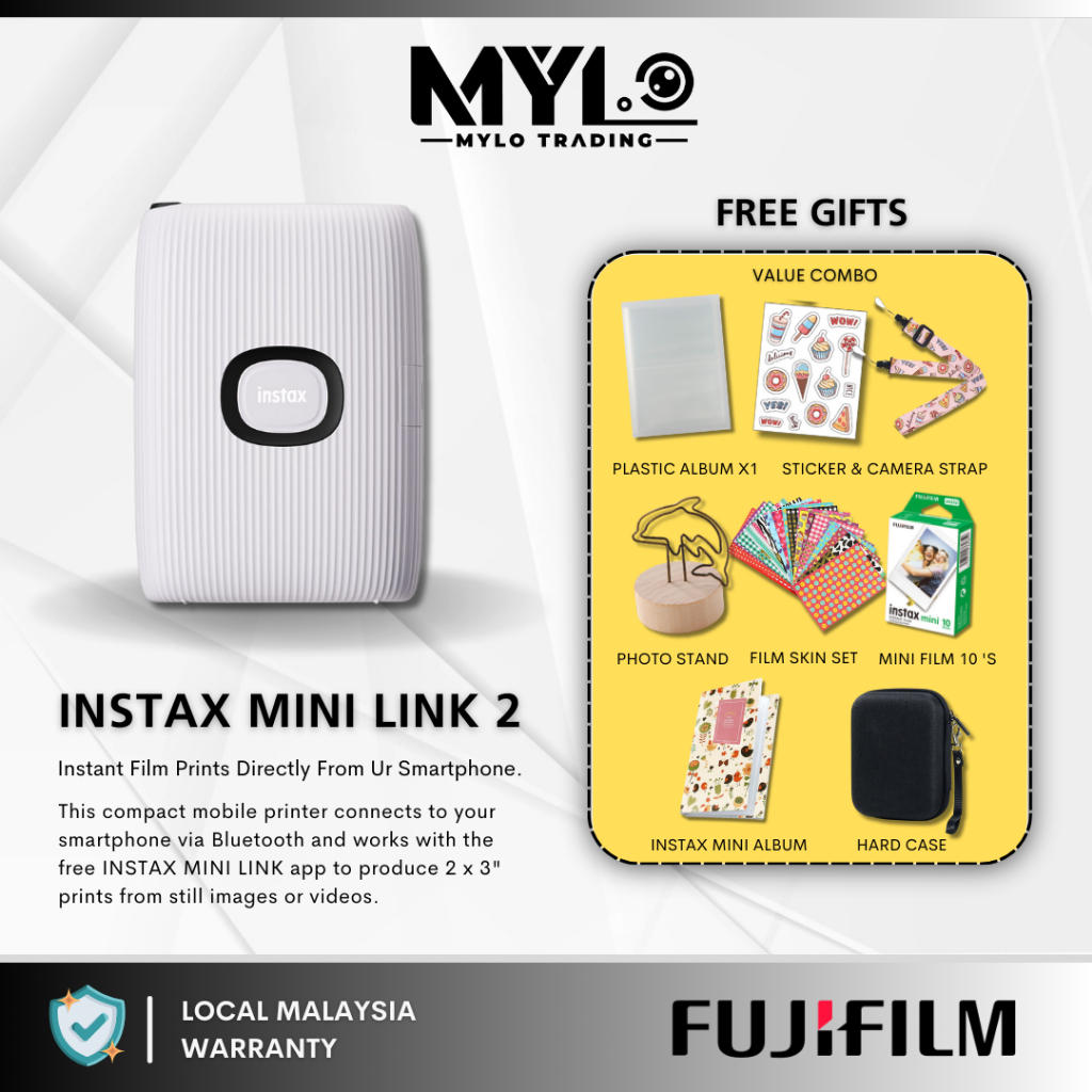 Fujifilm Instax Mini Link &amp; Mini Link 2 &amp; Special Edition Smartphone Instant Photo Printer