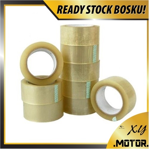 TOP QUALITY TRANSPARENT CLEAR ADHESIVE TAPE 45 มม.* 20 มม.ThICK ROLL BIG ROLL TAPE