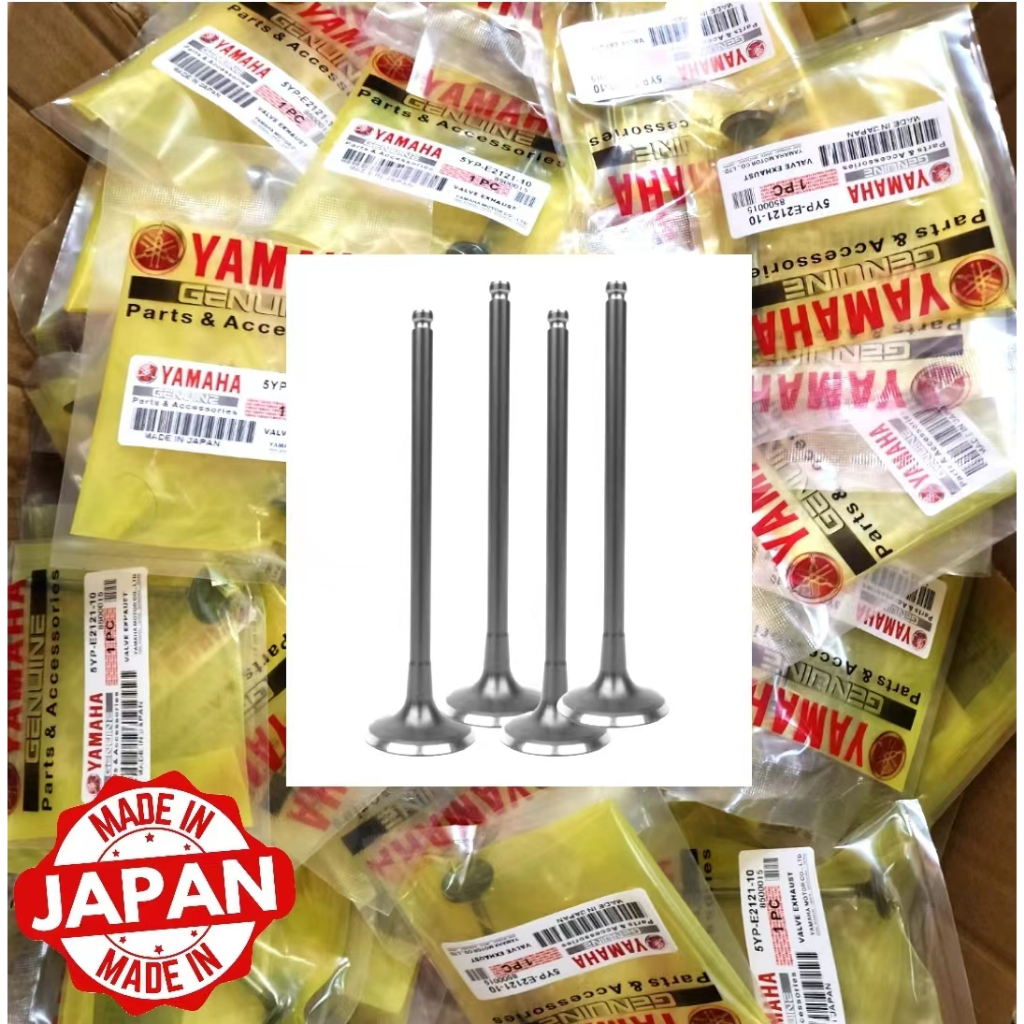 ชุดวาล์ว LC135 (1 ชุด 4 ชิ้น) YAMAHA JAPAN LC NEW LC V1 V2 V3 V4 V5 V6 V7 V8YTZ5S YTZ5 YB5L TB3L