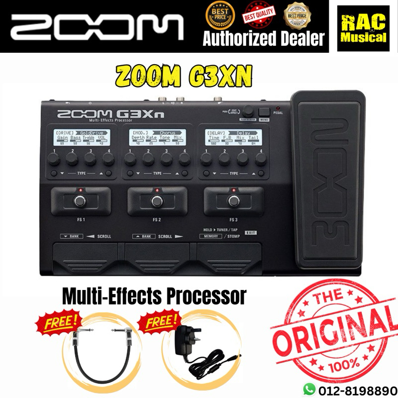 Zoom G3XN เครื่องเตรียมอาหาร Multi-Effect/ เอฟเฟคกีต้าร์