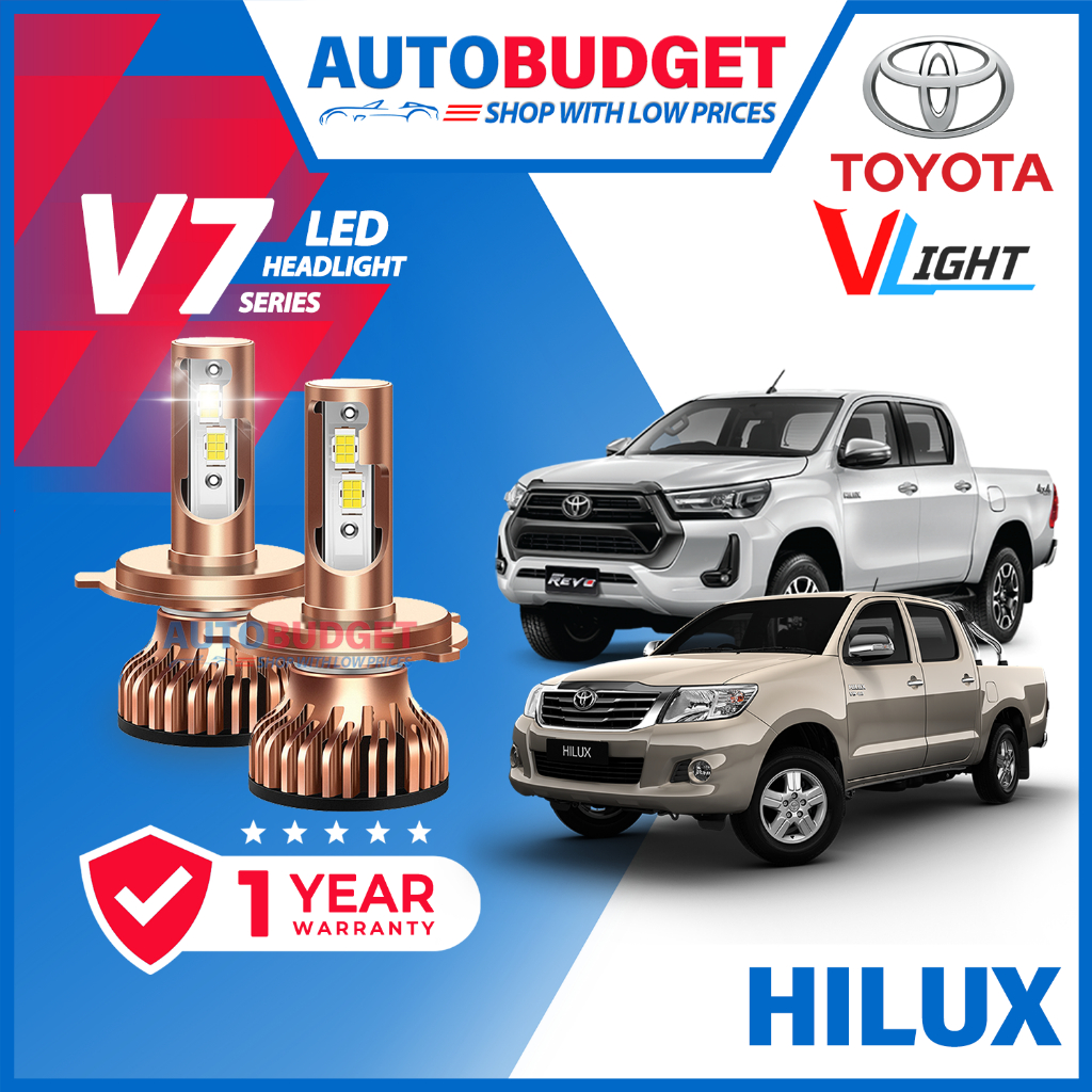 TOYOTA Hilux Vigo Revo V7 V6 V9 VLight Premium LED ไฟหน้ารถ Hilux Kun25 Gun125 ด้านหน้า LED ไฟหน้า L