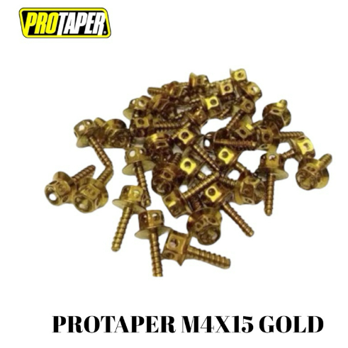 [ 10 ชิ้น ] PROTAPER COVER SET SCREW SET GOLD / TITANIUM [ M4X15 & M5X20 & M5X15 ]