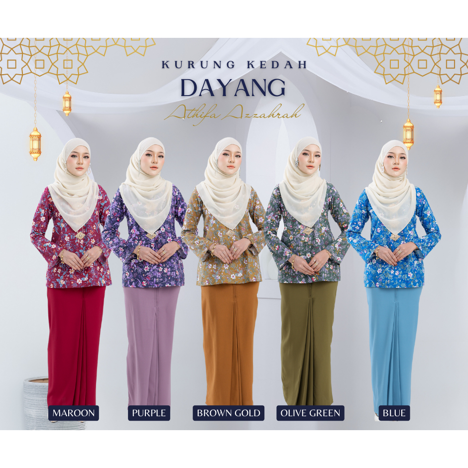 BAJU KURUNG KEDAH DAYANG โดย Athifa Azzahrah - Baju Kurung Kedah 2026 Kurung Cotton สไตล์หรูหรา