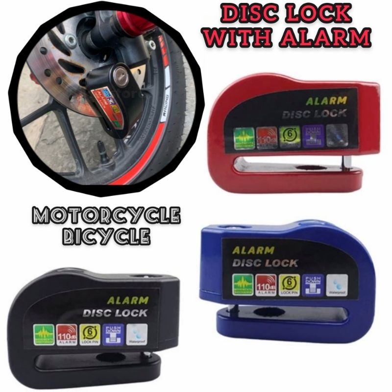 DISC LOCK ALARM SYSTEM SECURITY LOCKER MOTORCYCLE BIKE MOTORCYCLE