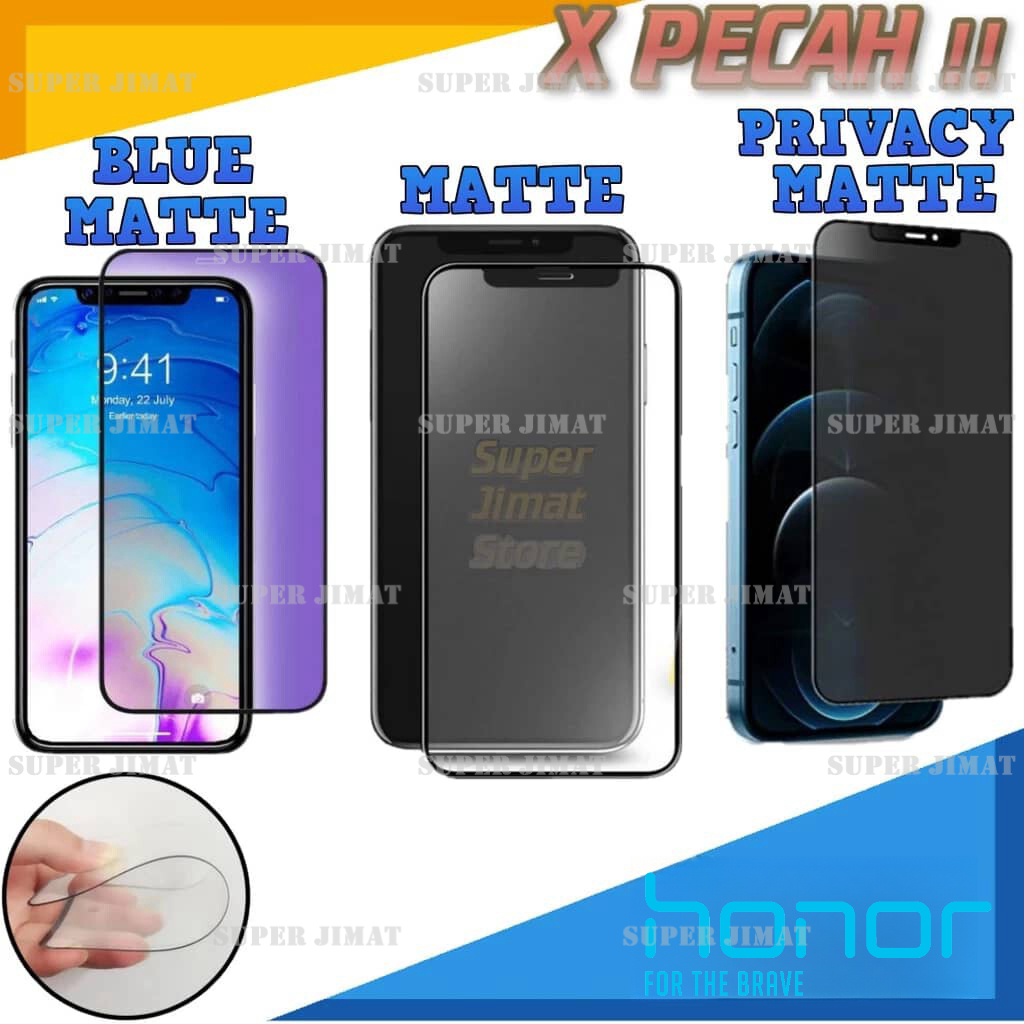 Honor 8X 9X 9X Pro 9X Lite 10 Lite 20 Pro 20 Lite ดู 20 PRIVACY MATTE CERAMIC FILM กระจกหน้าจอ PROTE