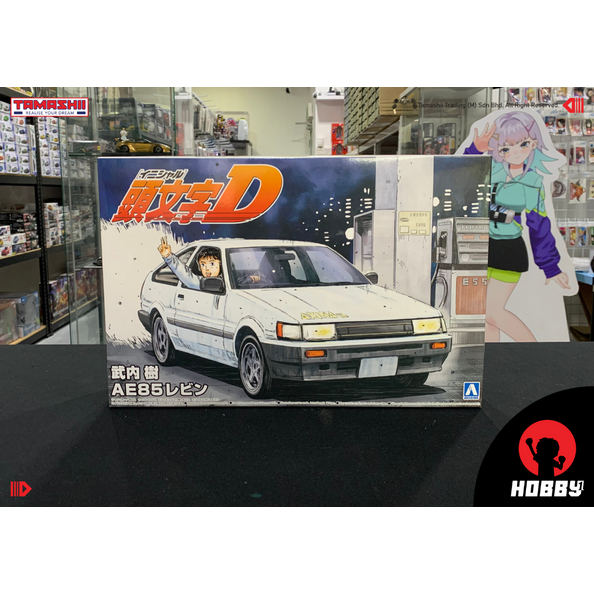Aoshima Initial D Itsuki Takeuchi AE85 Levin (สเกล 1/24)