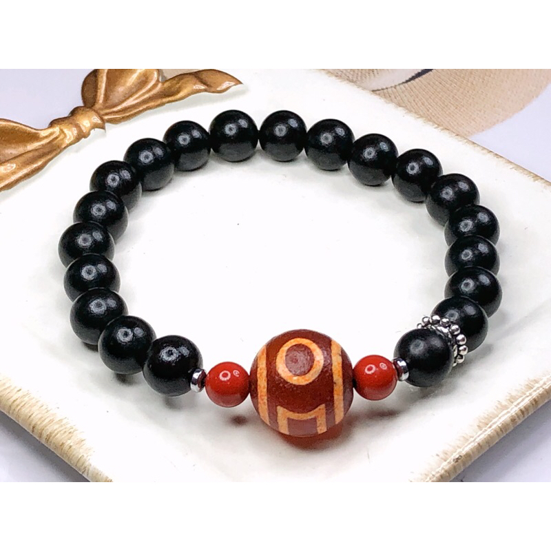 ลูกปัด Dzi ทิเบต Heaven & Earth Dzi ลูกปัดทิเบต Old Mine Heaven & Earth Dzi ลูกปัด 13.7 X14.2 มม.