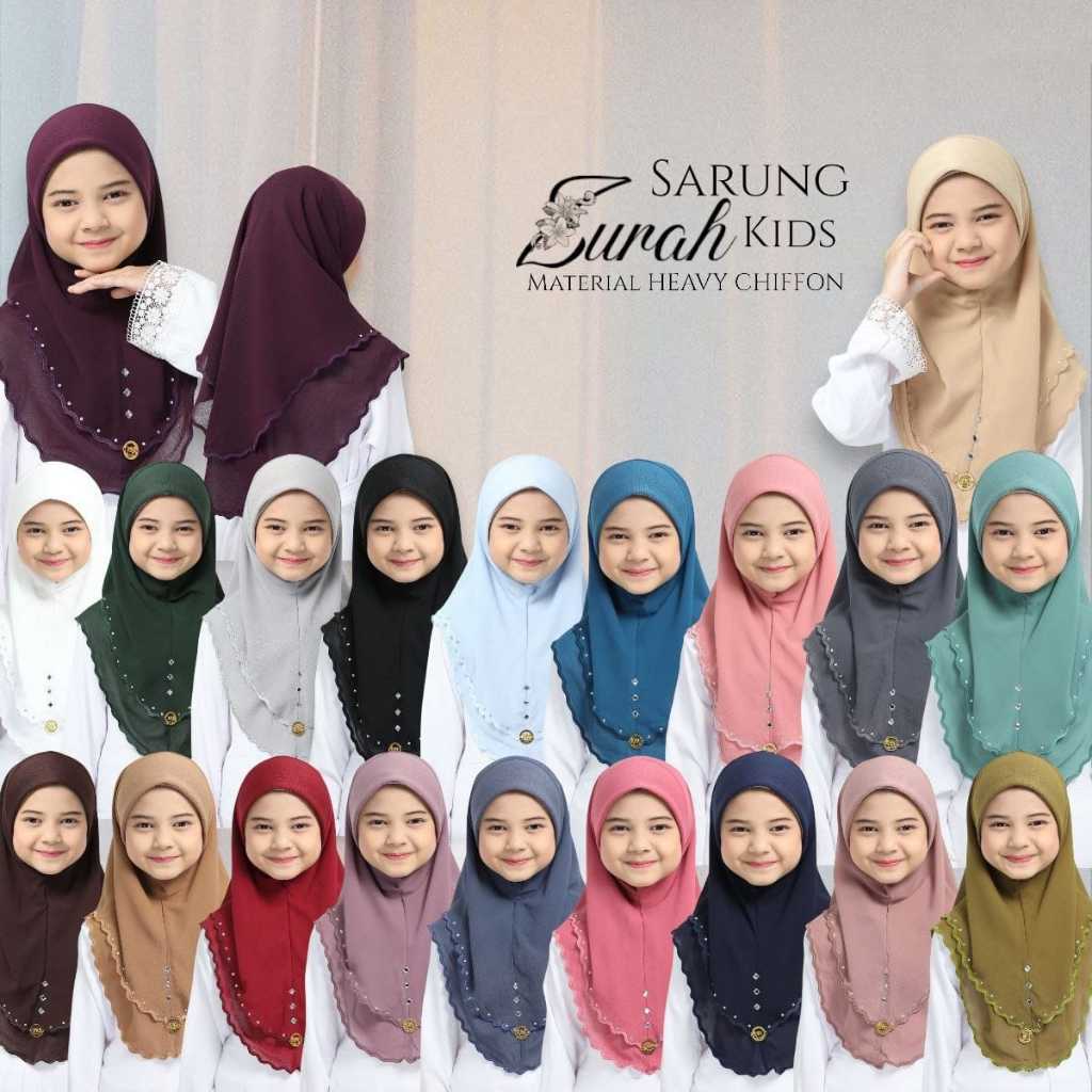 Zurah Hood Slave Kanak Girls Hood Slave Girls Hood Sarong Slave Kids Hijab