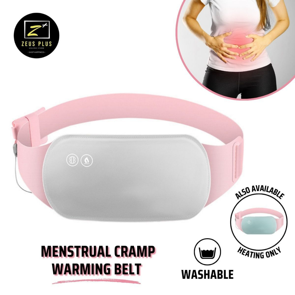 ZPLUS ประจําเดือน Cramp Warming เข็มขัดความร้อน Pad บรรเทาประจําเดือนปวดปรับอุณหภูมิบรรเทาประจําเดือ