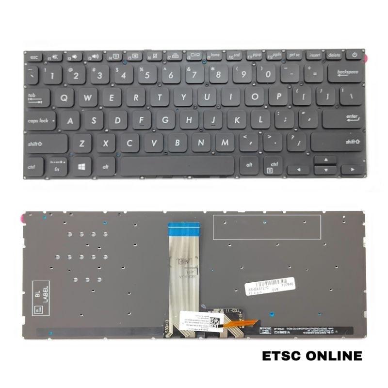 New Keyboard For ASUS A412 A412D A412FL A412DA X412 X412F X412FA Black US Backlit Keyboard