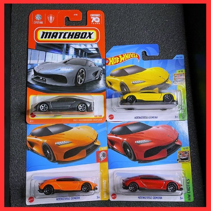 Hot Wheels Koenigsegg Gemera 2024 2023 Apple Red Orange Yellow Collections Matchbox Koenigsegg Gemer