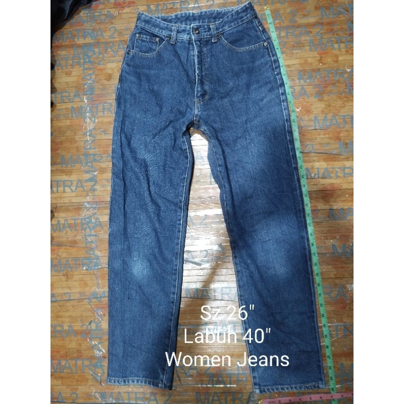 กางเกงยีนส์ผู้หญิง La French Story WOW Sz 26"