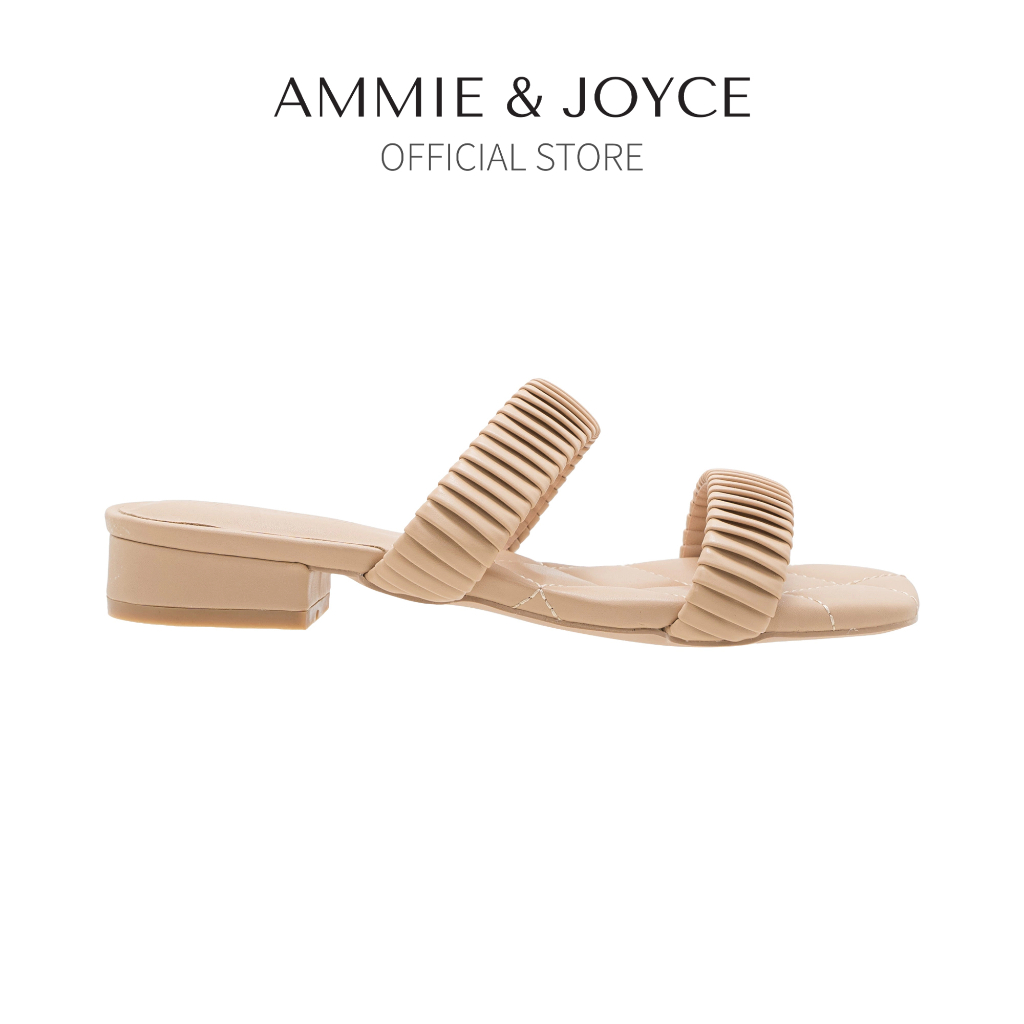AMME & JOYCE Billy Sandals Ladies Women Shoes (สีเบจ)