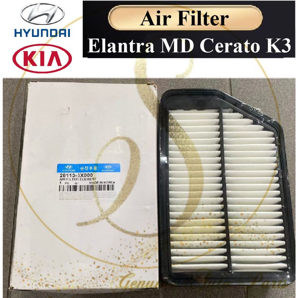 HYUNDAI KIA AIR FILTER AIR CLEANER FILTER CERATO K3 ELANTRA MD 281113-3X000 AIR FILTER AIR CLEANER F