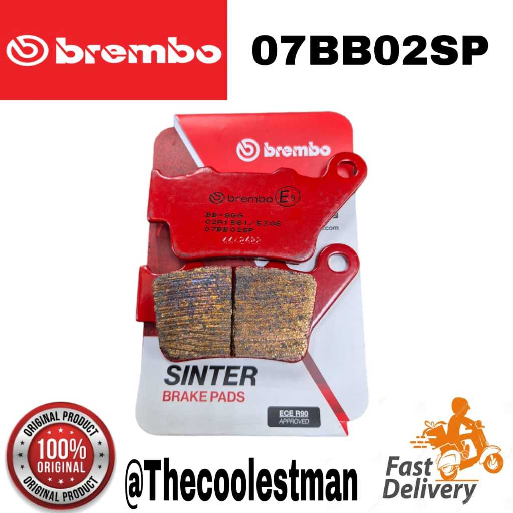 %ORIGINALl Made In italy Brembo Sinter ผ้าเบรคมอเตอร์ไซค์ (REAR) BMW F650, BMW F800GS, BMW S1000RR..