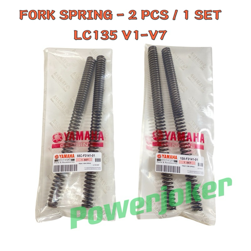 LC135 - V1 V2 V3 V4 V5 V6 V7 ( 2 ชิ้น / 1 ชุด ) STANDRAD FRONT FORK SPRING BATANG FORK TUBE SPRING D