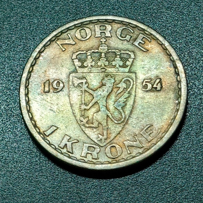 Norway Haakon VII 1 Krone 1954