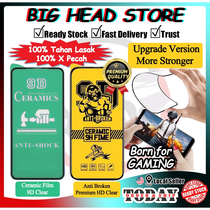 Gaming Honor X6e/X7e/500 Smart/600 lite/Play10/X9d/X7d/X6c/400/X8b/X5d Plus Full Ceramic Clear film