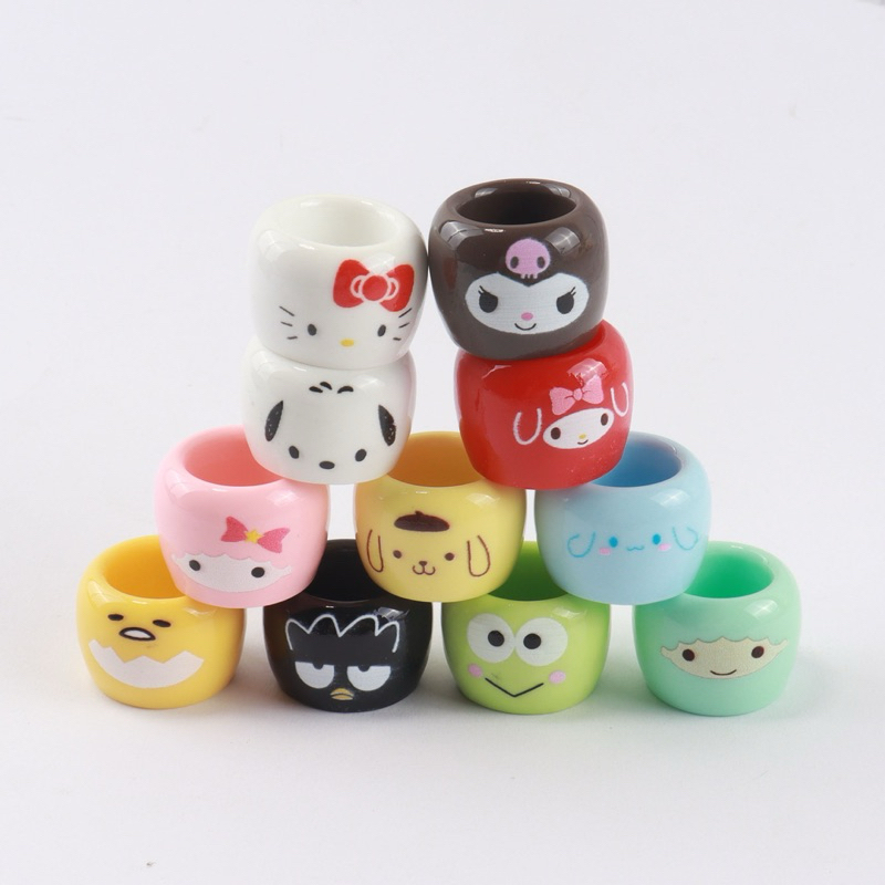 ชามการ์ตูนน่ารักเงาแข็ง 3D charm สําหรับงานฝีมือ diy