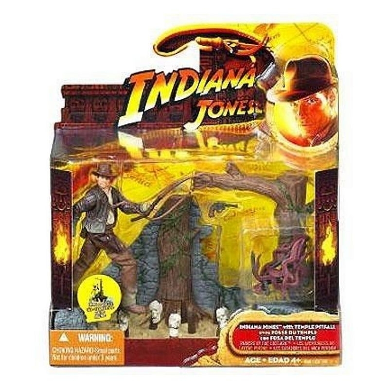 Hasbro 2008 Indiana Jones: Raiders of the Lost Ark Action Figure Indiana Jones พร้อมวัด Pitfall