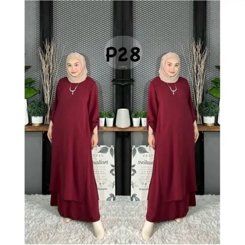 New Suit Bella Set Muslimah Plain Ironless Labuh Wanita Clothing
