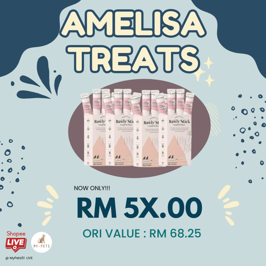 Amelisa Pet&Co Rawly Stick for Dog/ Cat 16g มีเฉพาะสั่งซื้อสดมาสู่ชีวิตของเราใน 4 พฤษภาคม 2024 (sat)