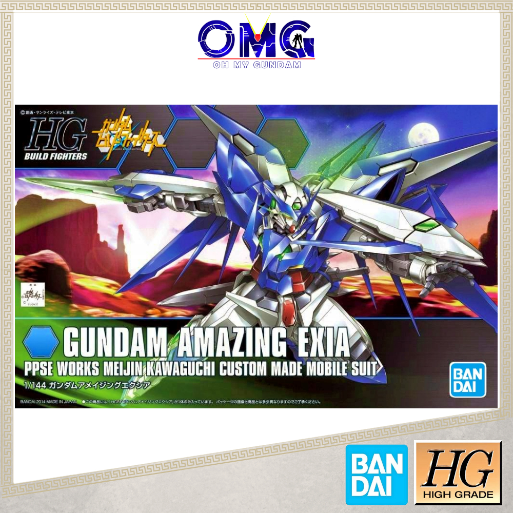 Bandai HGBF Gundam Amazing Exia Gundam 60372 HG Amazing Exia Build Fighters Exia Amazing Gunpla OMG