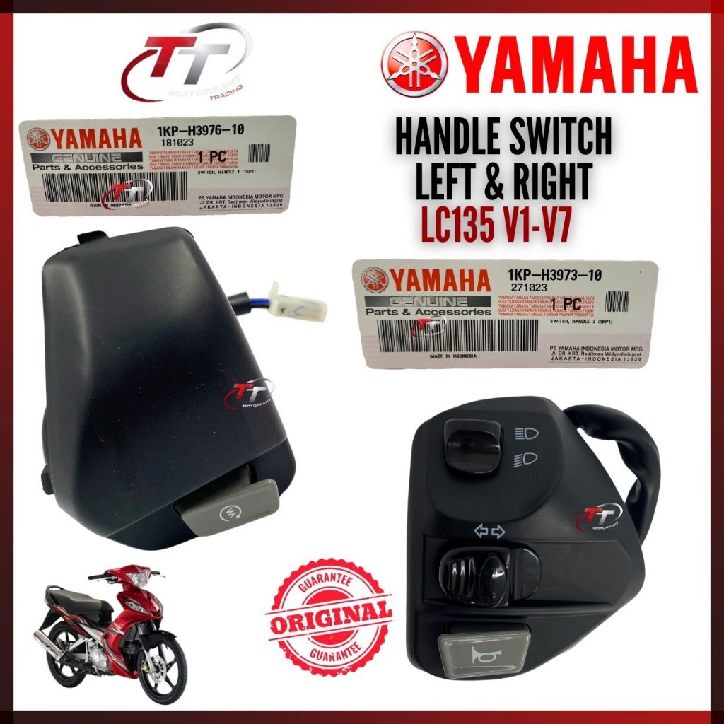 LAGENDA110 EGOS NOUVO LC135 Handle Switch Suis Horn On Off Starter ปุ่ม 1KP-H3973-10 1KP-H3976-10 Ya