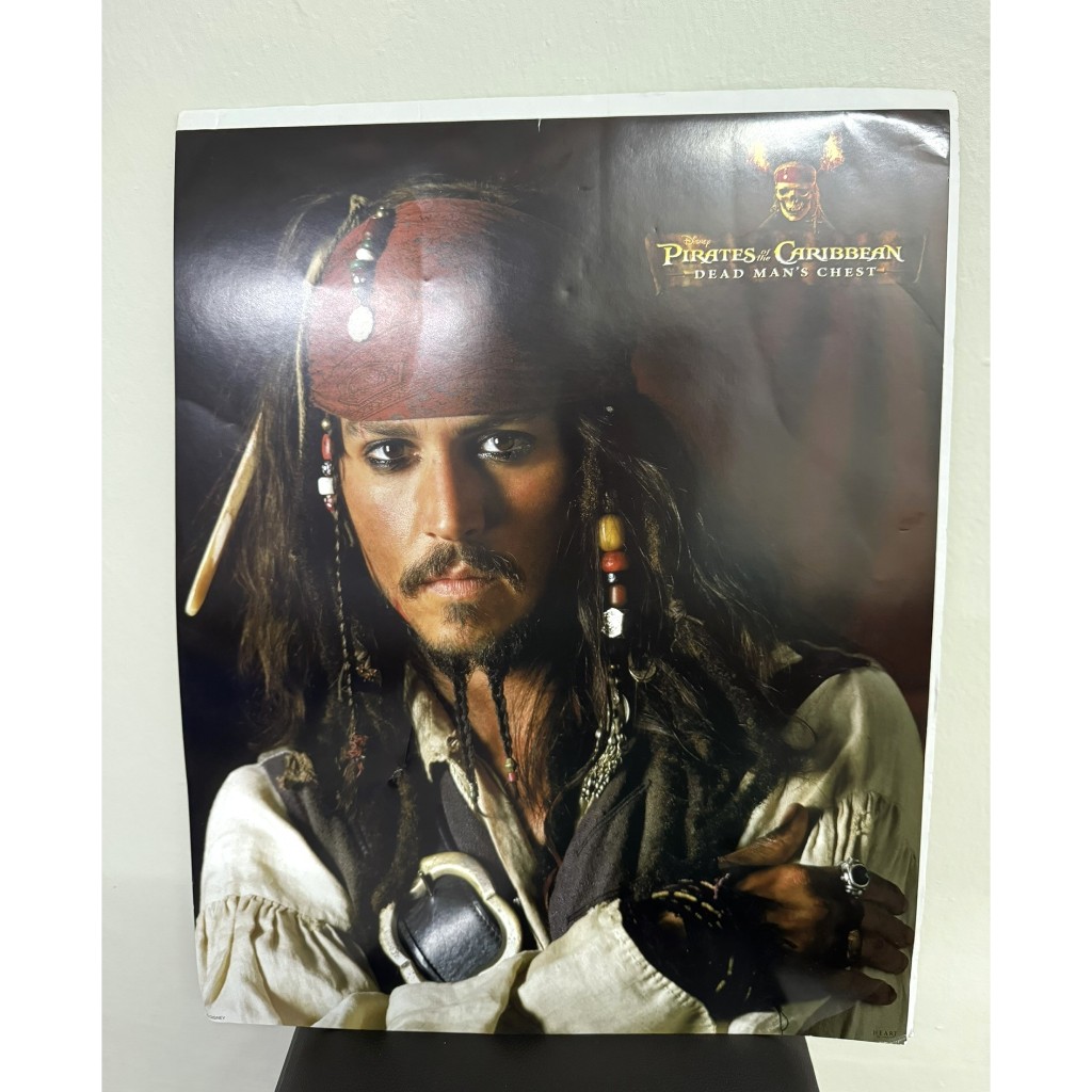 Disney Mini Poster Pirates of The Caribbean Dead Mans Chest Jack Sparrow Johnny Depp