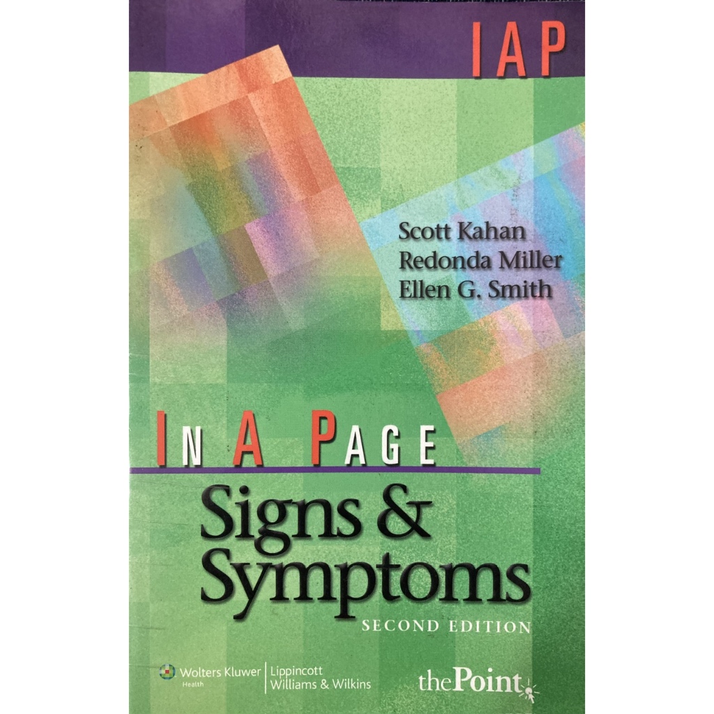 ใน A PAGE -Signs & Symptoms