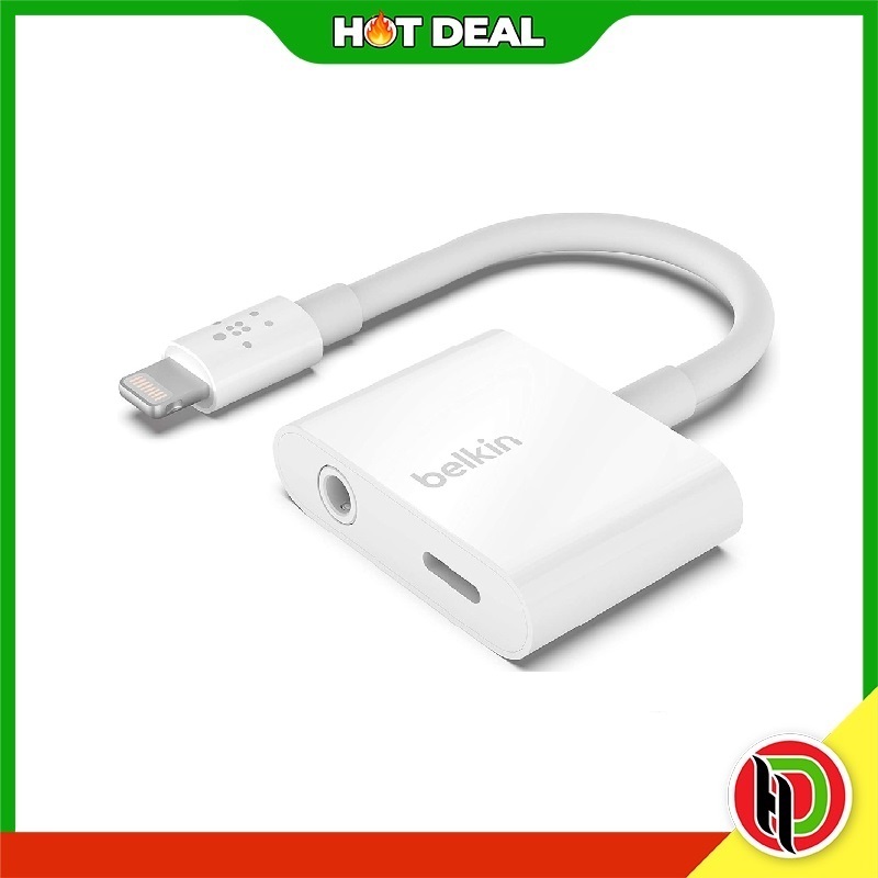 Hotdeal Belkin F8J212btWHT 3.5 mm Audio + Charge RockStar