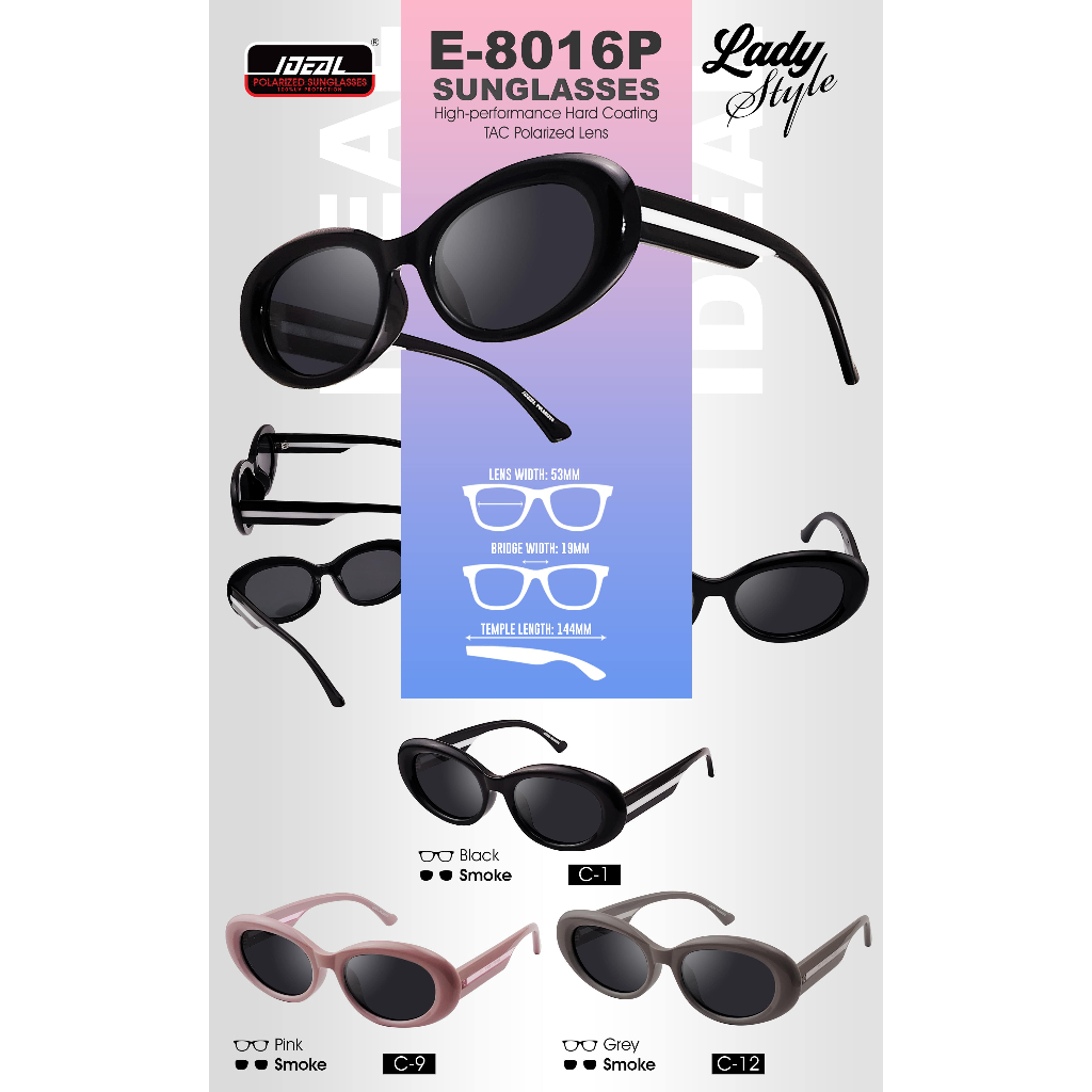 CTS IDEAL E 8016 P แว่นกันแดดโพลาไรซ์ (เลดี้)