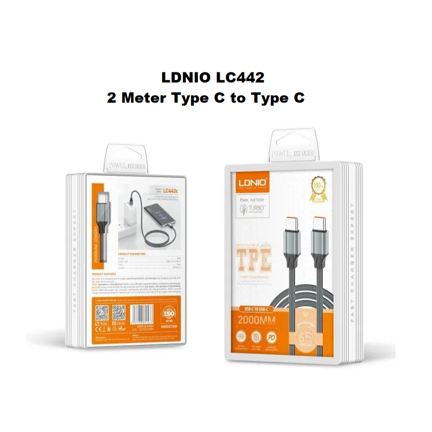 LDNIO LS891 LS841 LC441 25W สาย - Micro USB ขนาด 1 / 2 เมตร และ Type-C to Type C XS-07 XS-07C 902 90