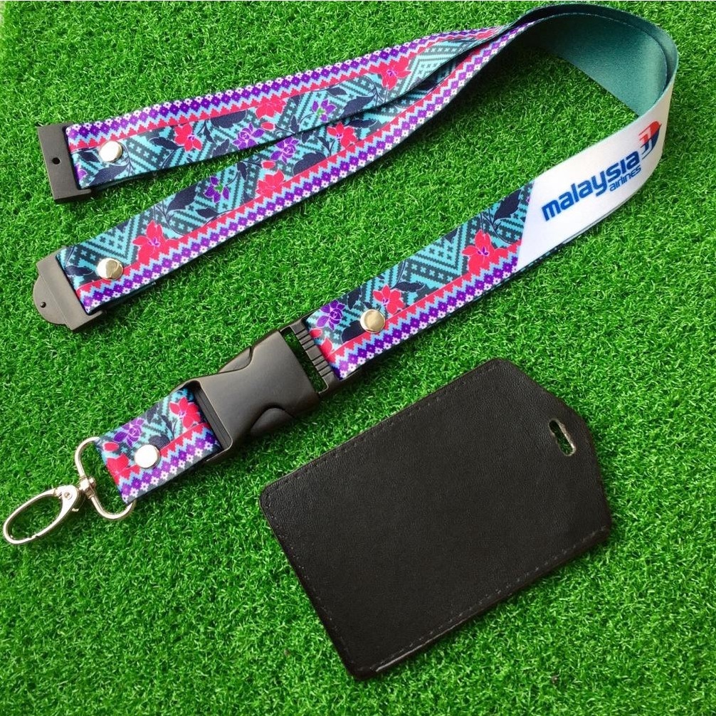 [KEDAI LOKAL ] Airlines Lanyard ฟรี ID HOLDER MAS MAB Firefly AirAsia Batik Malindo โบอิ้ง 737 Airbu