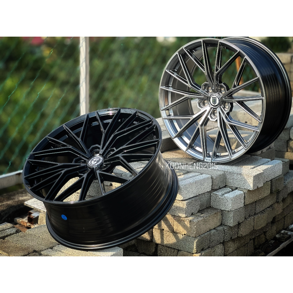 รถใหม่ Sport Rim Flow Forming HRE ล้อ FF28 รุ่น - 20x8.5J 5x112 5x114 ET35 Gloss Black & Hyper Black