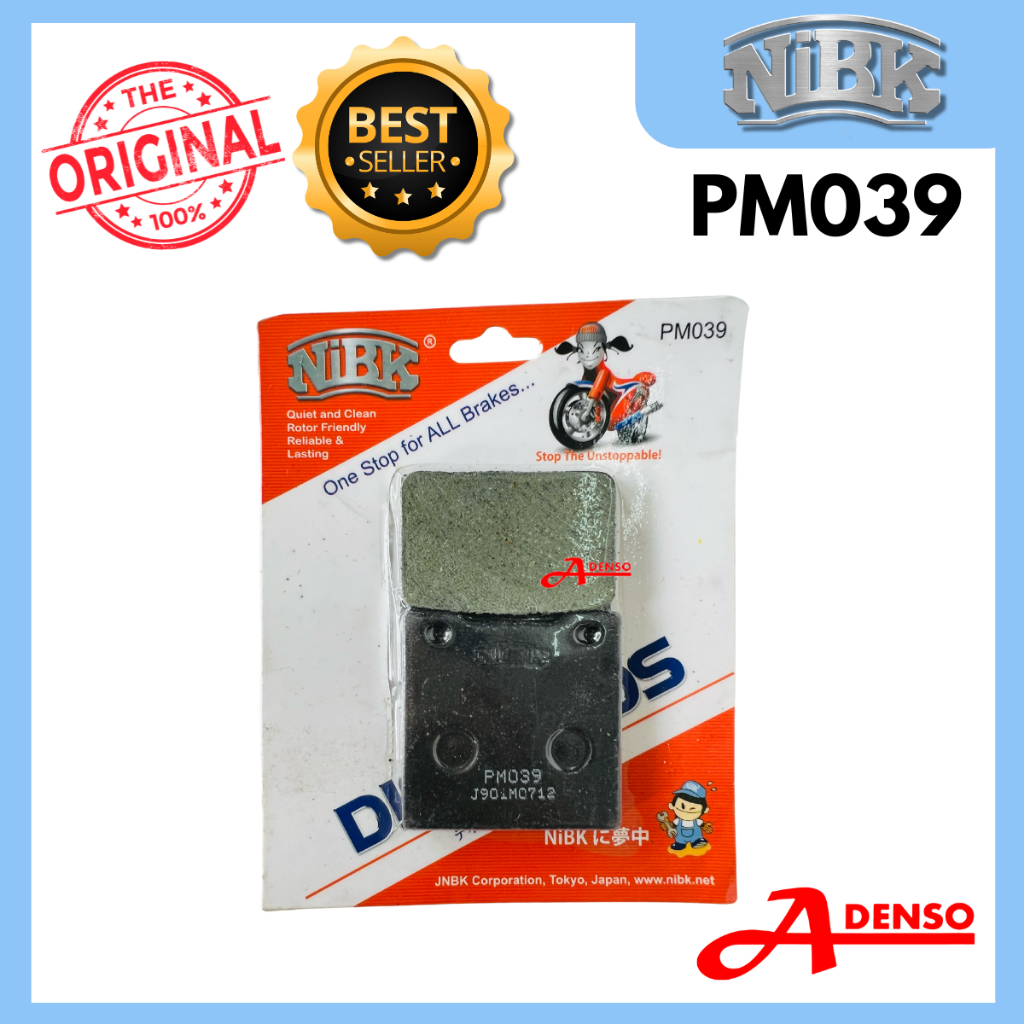 NIBK PM039 ผ้าเบรคแบบรวม GSX1300 GSX750 ZXR750 ZXR1100 GS750 GSX1100