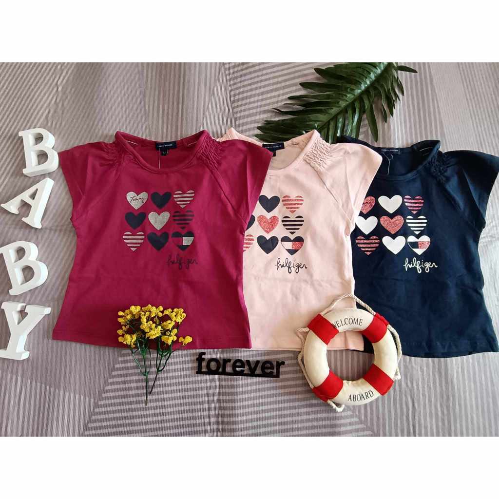 1455 เสื้อ Tommy Baby Girl (6m,9m,12m,18m,2y,3y) ผ้าฝ้าย 100%