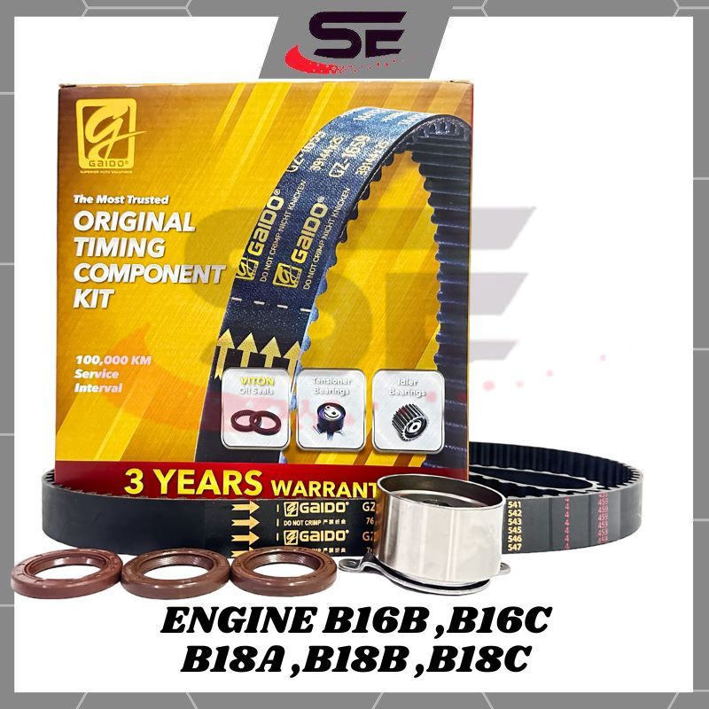 GAIDO Timing Belt Civic B16B B16C B18A B18B B18C Timing Belt Kit Set Taiming Belt Twin Cam 126RU26