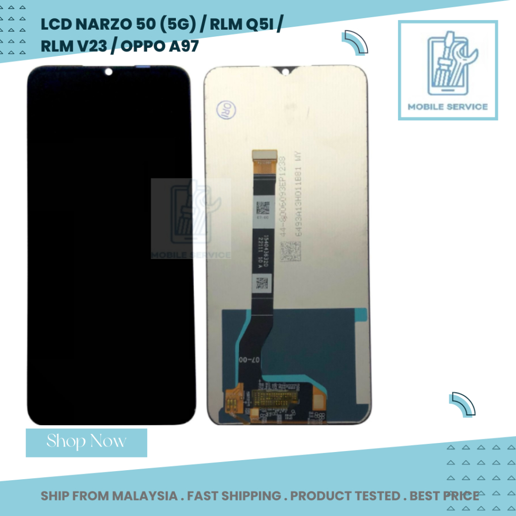 LCD RLME NARZO 50 (5G) / RLM Q5i / RLM V23 / OPPO A97 Display+Touch Screen Digitizer Repair อะไหล่ทด