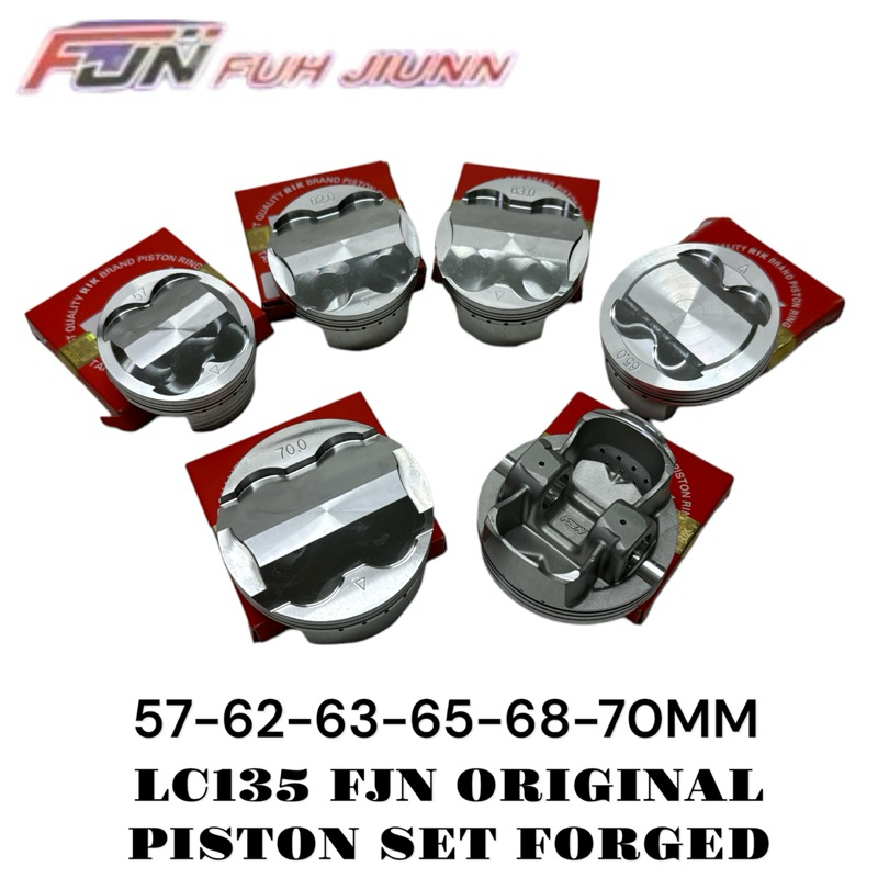 LC/Y15ZR FJN TAIWAN FORGED SEMI DOME PISTON SET DI SHOPEE