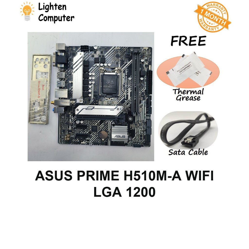 เมนบอร์ดUSED ASUS PRIME H510M-A WIFI / H510M-E / H510M-K | ชม.510 | แอลจีเอ 1200 | อินเทลรุ่นที่ 11 