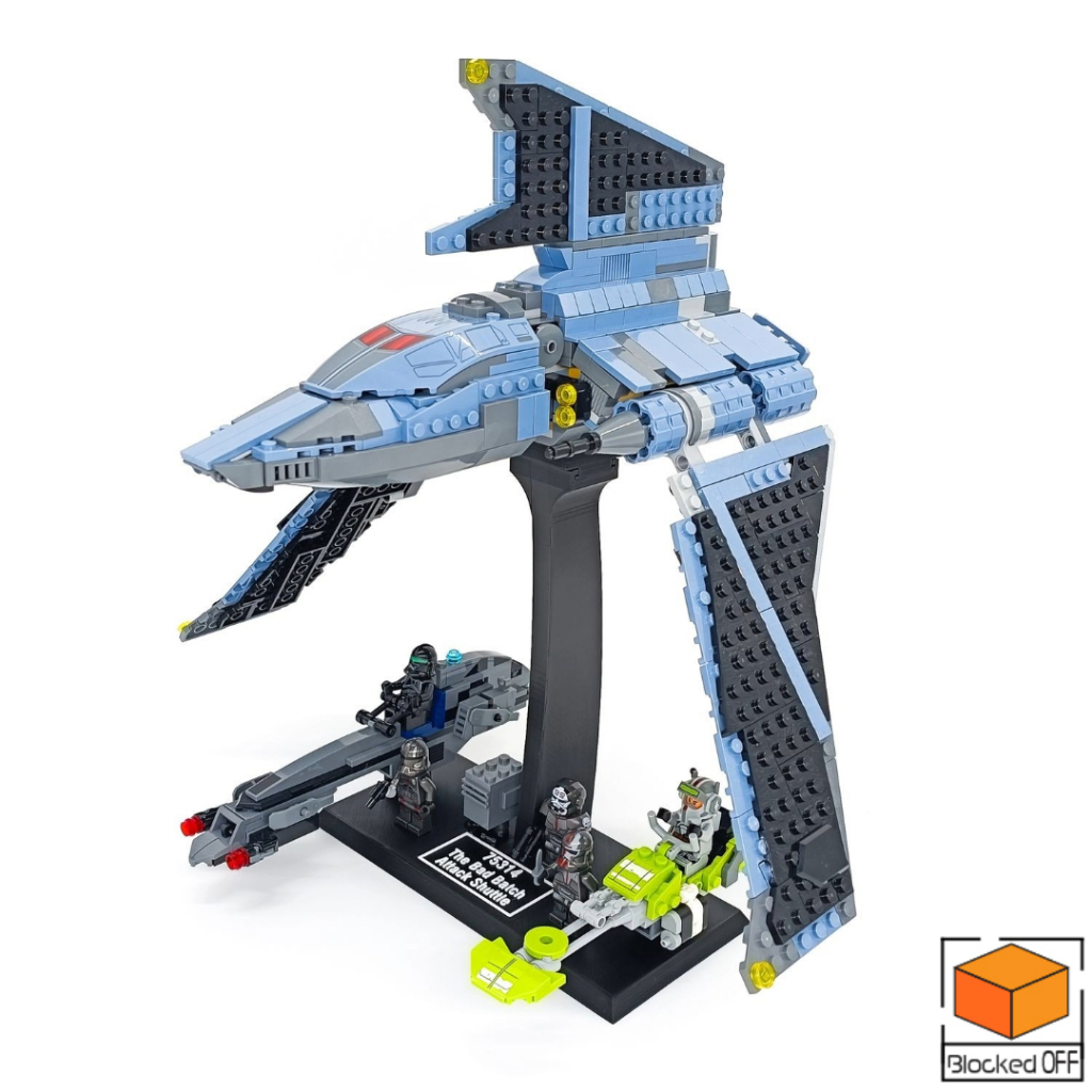 ขาตั้งจอแสดงผลสําหรับ Lego Star Wars Bad Bunch Assault Shuttle (75314)