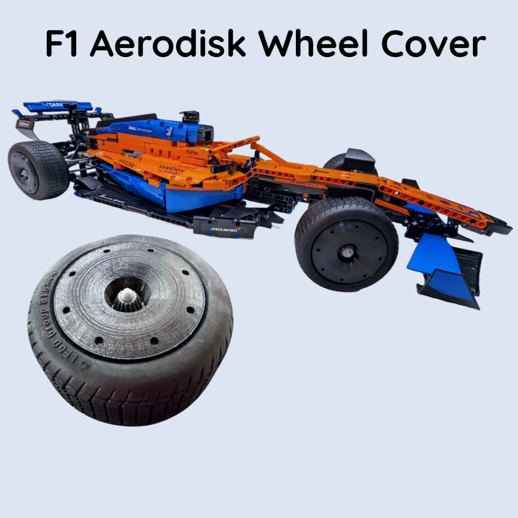 ฝาครอบล้อ Aerodisk สําหรับรถยนต์ Lego Technic Mclaren F1