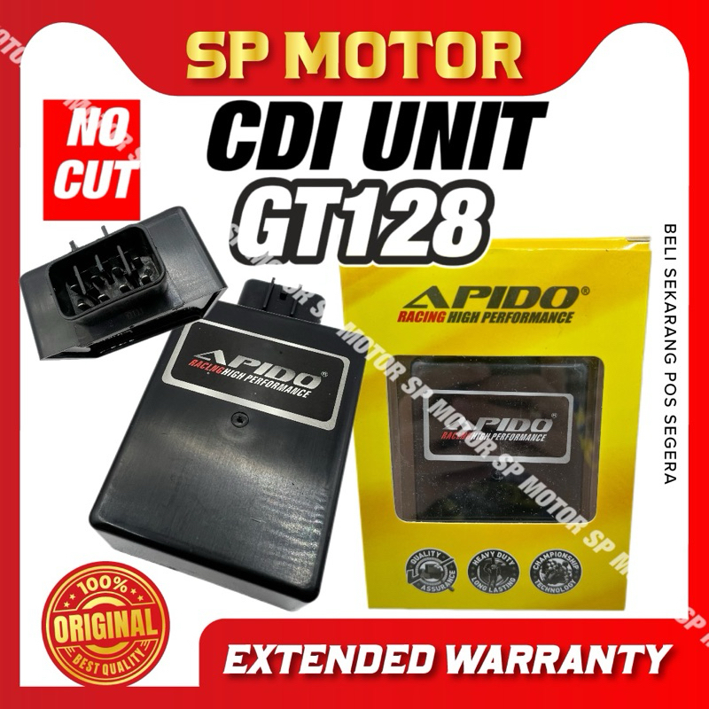 MODENAS GT128 - APIDO CDI UNIT A-CLASS (ไม่มีตัด) GT 128 8 PIN CDI RACING ประสิทธิภาพสูง