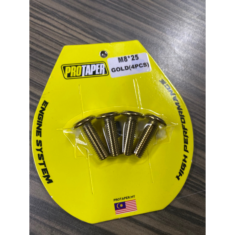 PROTAPER DISC SCREW SET ( 4 ชิ้น & 5 ชิ้น ) M8X25 & M8 X 25 ** ทอง **